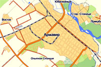 Карта Армавира