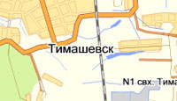 Карта Тимашевского района