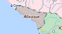 Карта Абхазии