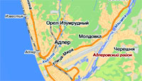Карта Адлера