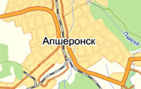 Карта Апшеронского района