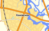 Карта Каневского района