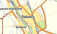 Карта Лабинска