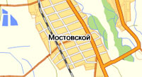 Карта Мостовского района